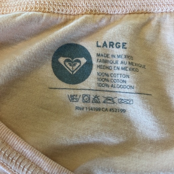 Roxy Crop top distressed good vibes logo - Picture 3 of 5